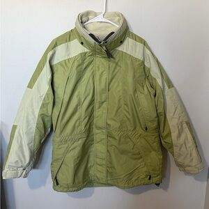 Columbia Women’s M Interchange 3-in-1 Jacket Waterproof Ski Snow Coat Green